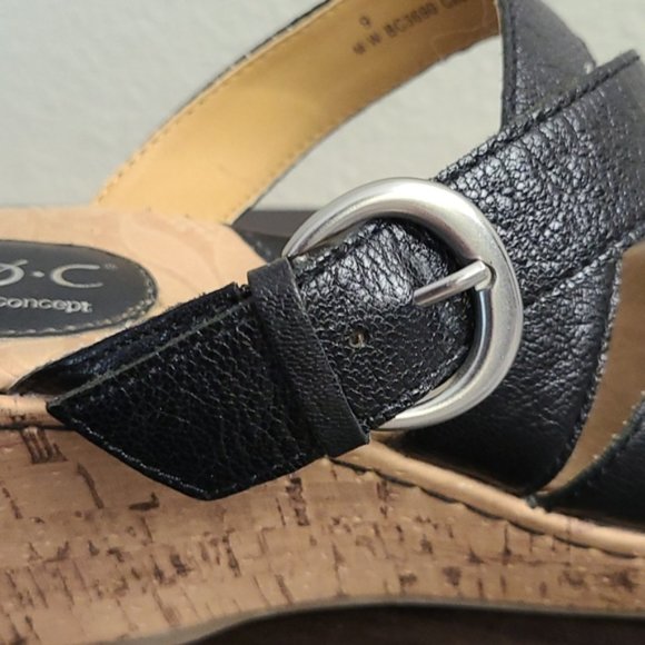 b.o.c. Black Strappy Sandals - Picture 5 of 8